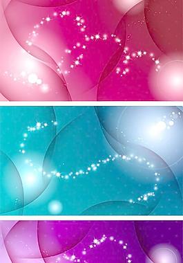 几个闪光多彩背景矢量素材