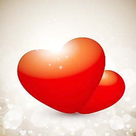 亮红色的情人节