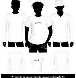 简单的T恤设计矢量素材