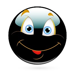 快乐可爱的笑脸向量