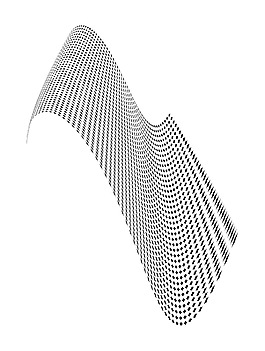 波浪形的平面板