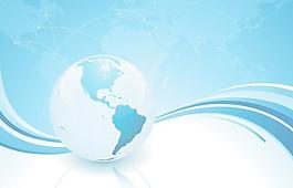 一个非常美丽的蓝色星球的背景矢量素材