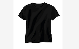 黑色T-shirt矢量素材