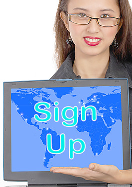 计算机信息显示在线登记注册