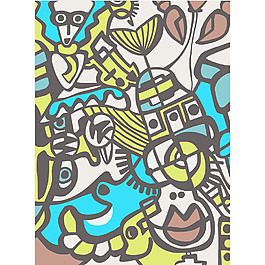 矢量抽象马赛克