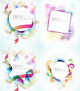 交响乐圆点花纹边框矢量素材