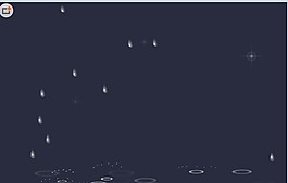下雨水珠滴落flash动画