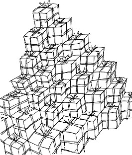 礼品盒矢量插画