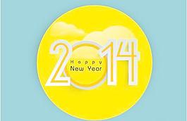 2014艺术字矢量素材2
