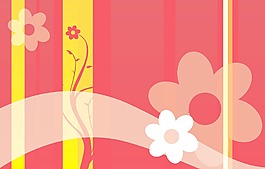 美丽的插图背景花