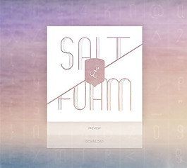 英文字体Salt 和Foam