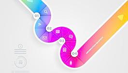 波纹数码时尚标签矢量素材4