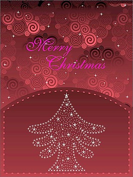 随着圣诞树的螺旋图案背景