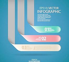 时尚的颜色编号标签矢量素材03