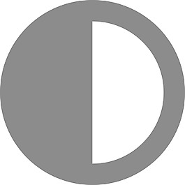 对比字形图标