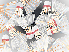 毽球运动矢量集合