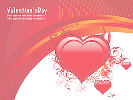 红色背景与花卉图案