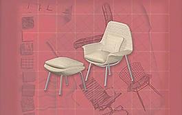 现代主义风格之名家作品3D模型saarinen1