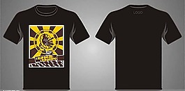 黑色t恤衫设计图片