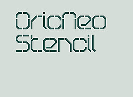 英文字体OricNeo Stencil