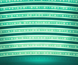 绿色数字墙背景