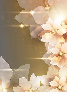 奇幻背景花设计矢量素材04