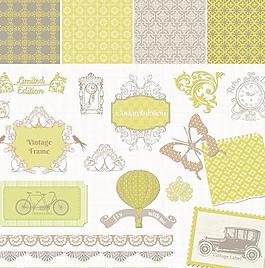 欧式花纹矢量素材01