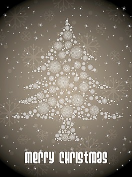 橄榄绿色背景的圣诞树