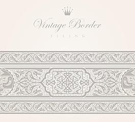 欧洲的花纹边框矢量素材03
