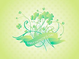 点缀着横幅插画背景