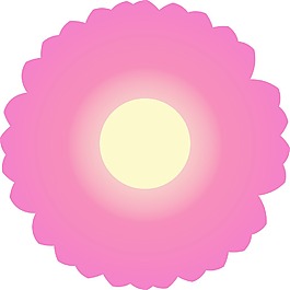 彩色矢量花
