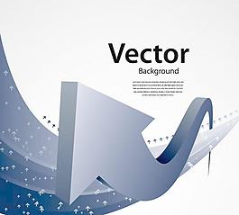 技术转移流感箭头背景矢量素材1