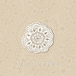 观赏圆形花边帧背景为庆祝活动