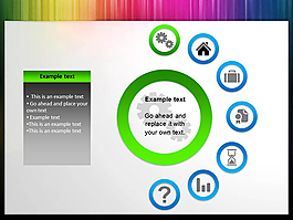 节点幻灯片目录素材