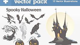 矢量矢量素材万圣节元素