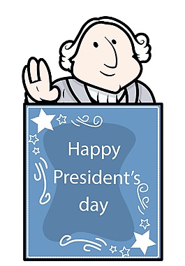 乔治华盛顿总统日向量