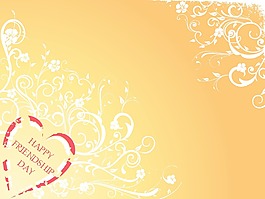 创造性的花卉图案的背景与心脏