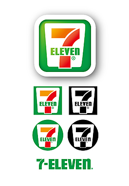 便利商店7eleven logo圖標