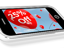 手机25促销气球