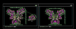 一梯六户cad图纸
