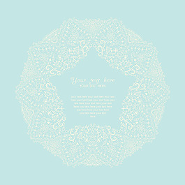 观赏圆形花边帧背景为庆祝活动