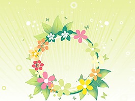 美丽的元素背景矢量