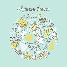 秋天的落叶背景