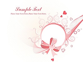 波浪形的背景相框