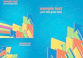 箭头背景矢量素材