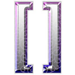 三维银字体