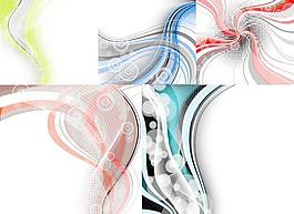 特殊的动感线条背景矢量素材2