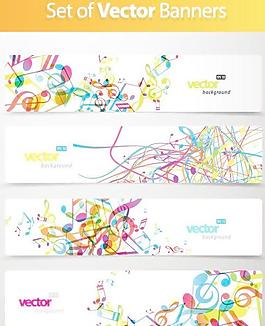 banner03动态图案矢量素材