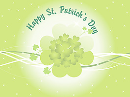 帕特里克日自然插画