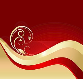 明亮的旋流黄金花艺设计
